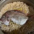 たまゴン♪'s cooksnap of when they made 土鍋で鯛めし.