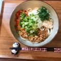 こつゆ514's cooksnap of when they made 納豆キムチの豆腐タレぶっかけ冷やしうどん.