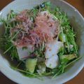 pukukochan's cooksnap of when they made 豆苗と長芋の簡単サラダ.