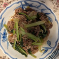 クック9TROC4☆'s cooksnap of when they made 超簡単！牛肉とターサイのオイスター炒め♡.