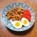 もふもふクロさん's cooksnap of when they made 簡単☆なすのキーマカレー.