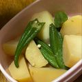 QPはにー's cooksnap of when they made オクラとじゃがいも.
