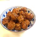 にゃんち♪'s cooksnap of when they made 揚げないミートボールのケチャップソース.