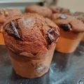 まめたん's cooksnap of when they made ヌテラ入りチョコレートマフィン.