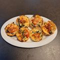 ほか弁ママ's cooksnap of when they made マフィン型と餃子の皮で　ミニキッシュ.