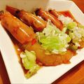 Mikapooon's cooksnap of when they made 本格カンジャンセウ★えびの醤油漬け.