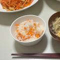マグロとアボカド's cooksnap of when they made 材料3つ☆炊飯器で簡単にんじんごはん.