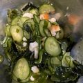 クックあおまま☆'s cooksnap of when they made きゅうり・わかめ・かにかまの酢の物.