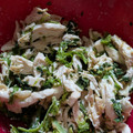 かめさん家's cooksnap of when they made ササミとほうれん草の胡麻マヨ和え.