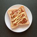 WOODs´'s cooksnap of when they made うちの納豆チーズトースト.