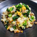 美らはいび's cooksnap of when they made 菜の花と甘辛そぼろの彩り混ぜご飯.