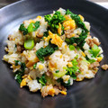 美らはいび's cooksnap of when they made 菜の花と甘辛そぼろの彩り混ぜご飯.