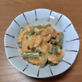 みぃくんのママ's cooksnap of when they made 簡単いんげんとゆで卵のオーロラソース合え.
