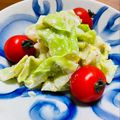 kinniko's cooksnap of when they made ☆きゃべつのごまマヨサラダ☆.