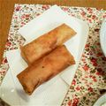 boutoneige's cooksnap of when they made 簡単！ゴボウハムの酒粕チーズからし春巻.