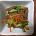 のんちゃんなおちゃん's cooksnap of when they made グリーンアスパラと蒟蒻のきんぴら炒め.