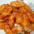 a_chin1202's cooksnap of when they made 簡単!海老の天ぷらでエビチリ(お弁当に).