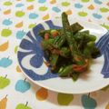 赤い電話's cooksnap of when they made お弁当に最適。いんげんの梅おかか♪.