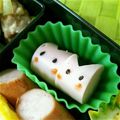 rirakubo's cooksnap of when they made 魚ニソでピンクうさぎ☆１☆キャラ弁.