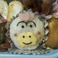 ごんべい君's cooksnap of when they made キャラ弁カンタンおにぎり7…はなかっぱ.