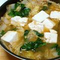 ぷにぷに～mama's cooksnap of when they made キムチ鍋の素もキムチも使わないキムチ鍋風.