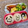 ゆけり３兄弟's cooksnap of when they made キャラ弁★しろくまカフェ★パンダおにぎり.