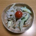 ダンディねこ's cooksnap of when they made まろやか☆蓮根・きゅうり・竹輪のサラダ.