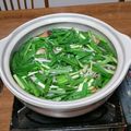 咲ら１６'s cooksnap of when they made 白菜・にらたっぷり鶏・豚鍋・生姜醤油添え.