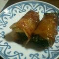 ぱくちゃんそん's cooksnap of when they made ほうれん草の肉巻き.