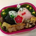 綾波綾's cooksnap of when they made ✿キャラ弁☆簡単☆ひな祭り✿.