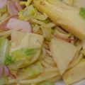 yucco22's cooksnap of when they made たけのこ＆春キャベツの中華風パスタ.