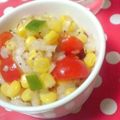 まぶたん's cooksnap of when they made とうもろこし～コーントマトサラダ～.