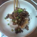 chiemake's cooksnap of when they made そぼろキムチ冷奴☆.
