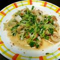 めろんワイン's cooksnap of when they made ハムかいわれ粒マスタードぽん酢マヨサラダ.