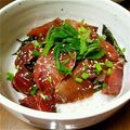 ☆akinan☆'s cooksnap of when they made 刺身の漬け丼〜お茶漬け☆.