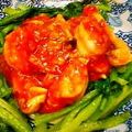 ベッキーハハ's cooksnap of when they made 簡単、おもてなしにも華やかなエビチリ.