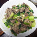 フランク爺's cooksnap of when they made 豚肉と青梗菜のねぎ塩炒め.
