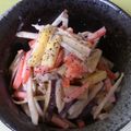 ☆mariel☆'s cooksnap of when they made ごぼうとさつま芋のハニーマヨサラダ.