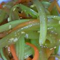 Mrs.Kelley's cooksnap of when they made ☆セロリと人参のキンピラ.