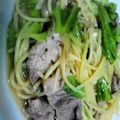 おーちゃん☆★'s cooksnap of when they made フライパン一つで簡単♪野菜豚肉和風パスタ.