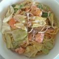 ララボボ's cooksnap of when they made 鮭とキャベツのクリームパスタ.