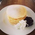 imo77's cooksnap of when they made ○手作りmix粉でふわふわﾊﾟﾝｹｰｷ○.