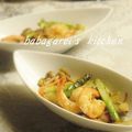 ババガレイ's cooksnap of when they made アスパラキノコ沢山☆むきえびのバター炒め.