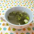 赤い電話's cooksnap of when they made 材料は2つだけ！塩麹海苔スープ.