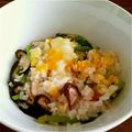 sweetbox25's cooksnap of when they made ＊ホウレン草とシイタケで卵がゆ＊.