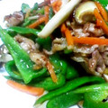 pumilala's cooksnap of when they made ★ﾋﾟｰﾏﾝ･きのこと豚肉の中華炒め ★.
