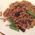 kiki102's cooksnap of when they made 茄子と豚ミンチのナンプラー風味炒め丼.