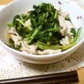 momocookin's cooksnap of when they made 水菜と豚肉のサッと煮.