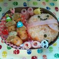 ｊ−ｊ−ｆ's cooksnap of when they made キャラおにぎり☃雪だるま.