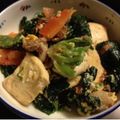 自由形のケロール's cooksnap of when they made ほうれん草のチャンプルー.